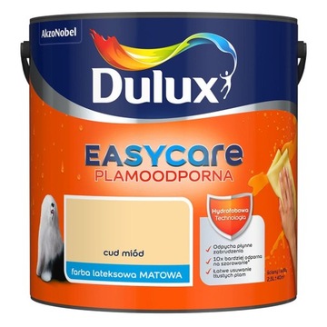 Dulux EasyCare Farba Plamoodporna Cud Miód 2,5L