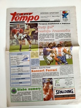Tempo 29 VI 1998 nr 124 MŚ Francja World Cup France 98 Ronaldo Luis Nazario