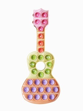 ИГРУШКА АНТИСТРЕСС POP IT ГИТАРА РАЗНЫХ ЦВЕТОВ