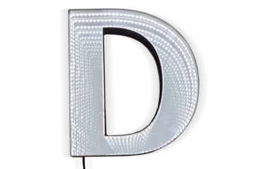 Napis z głębią LITERY LED reklama zewnętrzna ALU