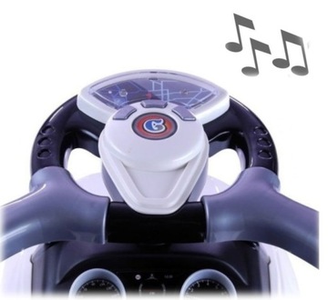 RIDE ON PUSH BABY 3IN1 АВТОМОБИЛЬ ДЕТСКИЙ БОЛЬШОЙ АВТОМОБИЛЬНЫЙ СИГНАЛ БЕЛЫЙ