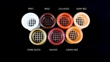 TULEJKA WENTYLACYJNA BRĄZ TULEJA DRZWIOWA KRATKA