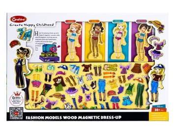 МАГНИТНАЯ ИГРА-ПАЗЛ-ПЕРЕДОВАНИЕ ДЕРЕВЯННЫЙ ПАЗЛ МОНТЕССОРИ МОДА