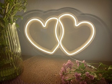 DUŻY podświetlany napis Neonowy Neon LOVE 63x33 cm