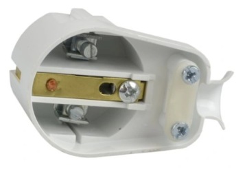 Plastrol WT-16U 16А 250В вилка угловая, белая