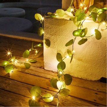 Садовая солнечная гирлянда 100LED 10м плющ