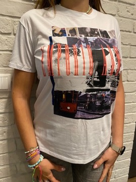 EMPORIO ARMANI stylowy damski t-shirt koszulka L