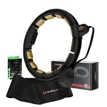 ZESTAW HULA HOP MAGNETYCZNY HHM13 Z LICZNIKIEM HMS + PAS BR163 PLUS SIZE