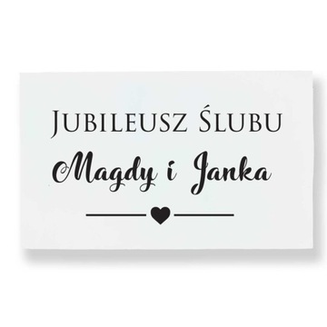 Tablica powitalna na jubileusz ślubu, tablica powitalna na rocznicę ślubu