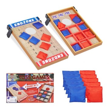 RELAXDAYS GRA ZRĘCZNOŚCIOWA 2 W 1 CORNHOLE ORAZ KÓŁKO I KRZYŻYK