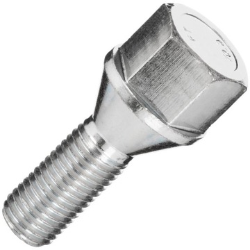 Śruba do kół M12x1,5x26 stożek klucz 19