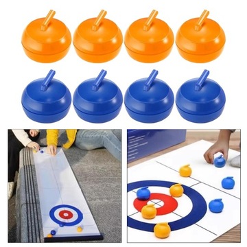 8x Gry do curlingu na stole Sportowe rolki do gry w shuffleboard Curling na stole