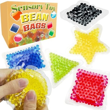 Zestaw 6 woreczków sensory toy bean bag