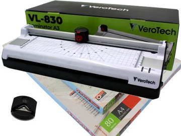 Laminator A3 + obcinarka + zaokrąglacz + 100 folii