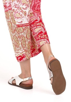 ЖЕНСКИЕ ЭЛЕГАНТНЫЕ САНДАЛИИ НА ПЛОСКОЙ ПЛОСКОЙ ПЛОСКОСТИ SERGIO LEONE WHITE Размер 39