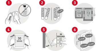 Командная липучка для подвешивания картин без сверления, макс 5,4 кг, 12 шт.
