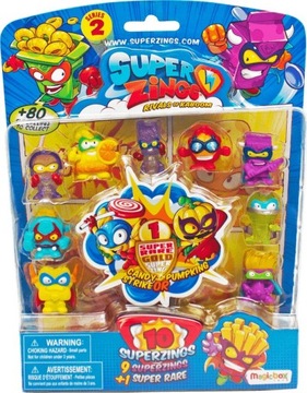 SUPER ZINGS SERIA 2 ZESTAW 10 FIGUREK 1 ZŁOTA