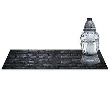 SZKLANA PODSTAWKA POD ZNICZE 60x20cm Cegła 194c
