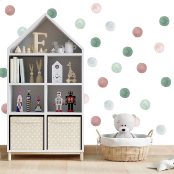 ДЕТСКИЕ САМОКЛЕЯЩИЕСЯ НАКЛЕЙКИ НА СТЕНУ ДЛЯ ДЕТСКОЙ КОМНАТЫ Украшение Точки