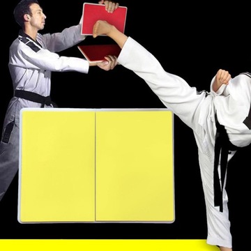 2-częściowa deska do karate Taekwondo żółta i czarna