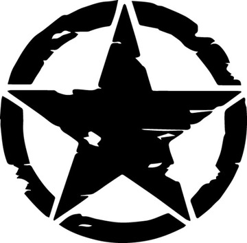 Naklejka na auto ARMIA ARMY JEEP STAR GWIAZDA
