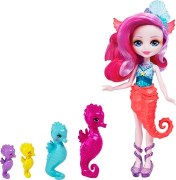 ENCHANTIMALS ПОДВОДНОЕ ПРИКЛЮЧЕНИЕ СЕДДА МОРСКОЙ КОНЕК КУКЛА + ЖИВОТНЫЕ MATTEL