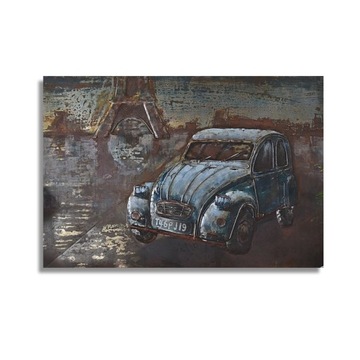 Obraz PREZENT metalowy 3D LOFT AUTO CITROEN 2CV