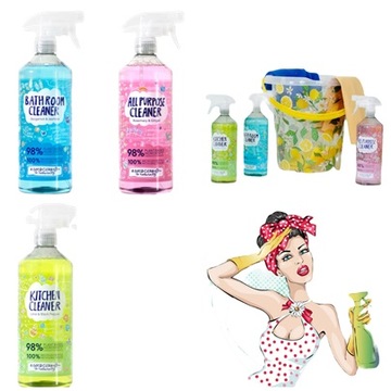 ZESTAW ŚRODKI DO CZYSZCZENIA DOMU 3x SPRAY ZAPACH
