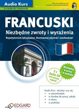 FRANCUSKI NIEZBĘDNE ZWROTY I WYRAŻENIA PC Audio Kurs A2 - B1 2 CD