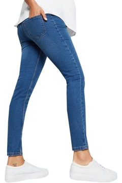 New Look Ciążowe Spodnie Jeansy Skinny Rurki Jeans Granat Regular M 38