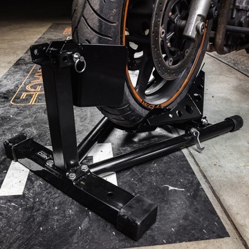 Подставка-держатель мотоцикла для переднего колеса и шины