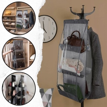 ОРГАНАЙЗЕР ДЛЯ ПОДВЕШИВАНИЯ СУМОК В ШКАФ-вешалка