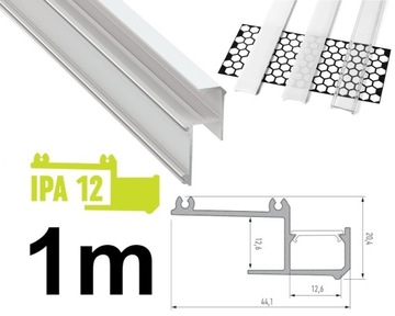 PROFIL LED krawędziowy do płyty KARTON-GIPS IPA12