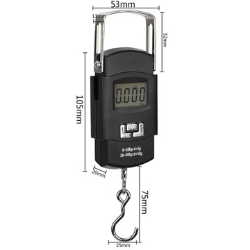 КРЮЧОК ДЛЯ РЫБАЛКИ ЧЕМАДА Дорожные ВЕСЫ LCD 50 кг