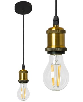 LAMPA WISZĄCA SUFITOWA ŻYRANDOL OPRAWKA LUMO GOLD