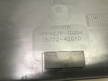TOYOTA BZ4X 2023 PLAST KRYT KAPOTY 75772-42010