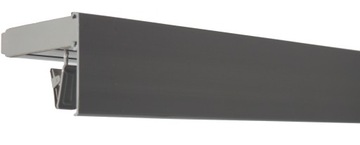 SZARA Szyna sufitowa PCV dwutorowa 200+ OSŁONA