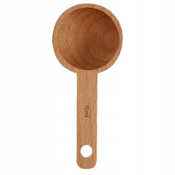 1Pc Drewniane łyżki do kawy Mąki łyżka
