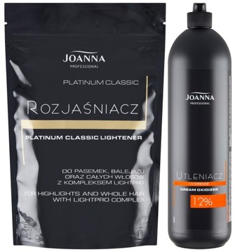 Joanna Platinum Classic Осветлитель для волос + Крем-оксидант 12%