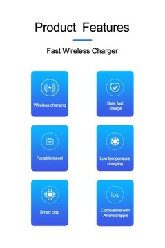 Подставка для беспроводного зарядного устройства мощностью 30 Вт для iPhone 15, 14, 13, 11 Pro Max, Samsung S22 S