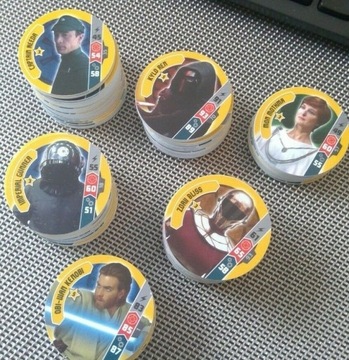 Star Wars Flipz Krążki do Gry - 50 sztuk krążków