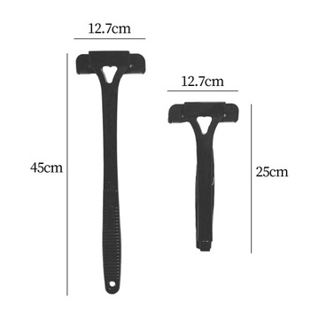 Бритва для спины с длинной ручкой Бритва для спины для мужчин Инструмент для самостоятельной эпиляции, черный