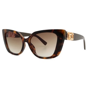 Luksusowe okulary przeciwsłoneczne Cat Eye Square Women Vintage okulary prz