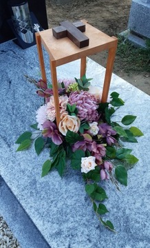 Украшение могилы Кладбище Искусственные цветы 3