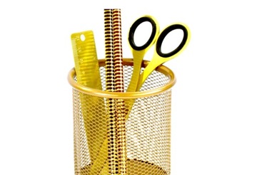 ЗОЛОТОЙ МЕТАЛЛИЧЕСКИЙ КОНТЕЙНЕР ДЛЯ КРУЖЕК ДЛЯ GLAMOUR РУЧОК