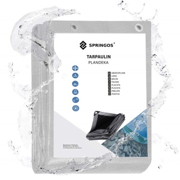 КРЕЗЕНТ 3x4м СЕРЫЙ УСИЛЕННЫЙ 210G ПРОЧНОЕ ПОКРЫТИЕ ТОЛЩАЯ ПЛАСТИНА