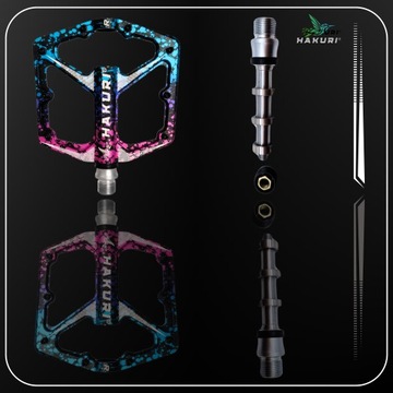 ПЛАТФОРМА АЛЮМИНИЕВЫЕ ВЕЛОСИПЕДНЫЕ ПЕДАЛИ 3 ПОДШИПНИКА МАШИНА/СВЕТ HAKURI