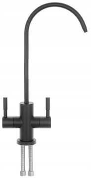 ФИЛЬТР ДЛЯ ВОДЫ ОБРАТНЫЙ ОСМОС USTM RO СЕРЕБРЯНЫЙ НОВЫЙ СТИЛЬ ЧЕРНЫЙ НОСИК