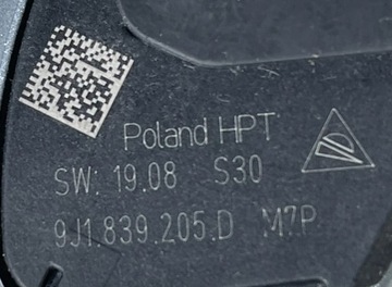 PORSCHE TAYCAN 9J1 KLIKA VNĚJŠÍ DVEŘE LEVÝ ZADNÍ 9J1839205D