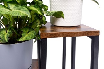 ПОДСТАВКА ДЛЯ ЦВЕТОВ 70 см металлическая подставка для цветов 4 уровня полки лофт PLAZA